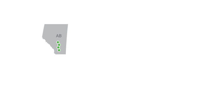 Map of Alberta