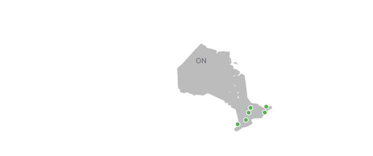 Map of Ontario
