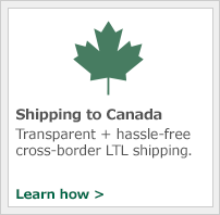 Transparent + hassel-free cross-border LTL shipping.